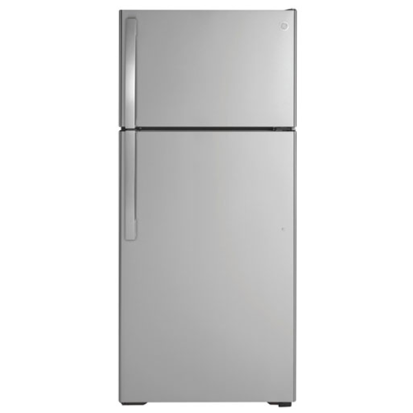 NEW GE 28" 16.6 Cu. Ft. Top Freezer Refrigerator GTE17GSNFR) - Stainless Steel