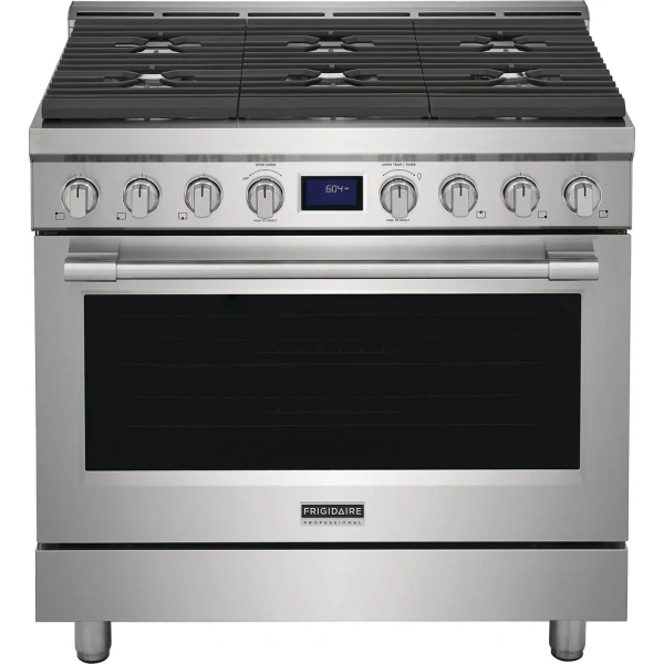 NEW 36 Inch Freestanding Gas Range with 6 Sealed Burners, 4.4 Cu. Ft. Oven Capacity PCFG3670AF