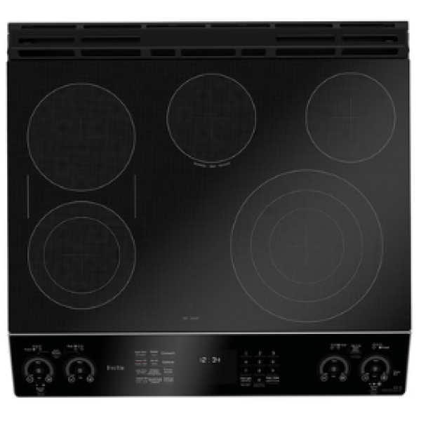 OPEN BOX GE Profile 30" Slide-In Double Oven Electric Range with No-Preheat Air Fry - PCS980YM3FS - Image 2