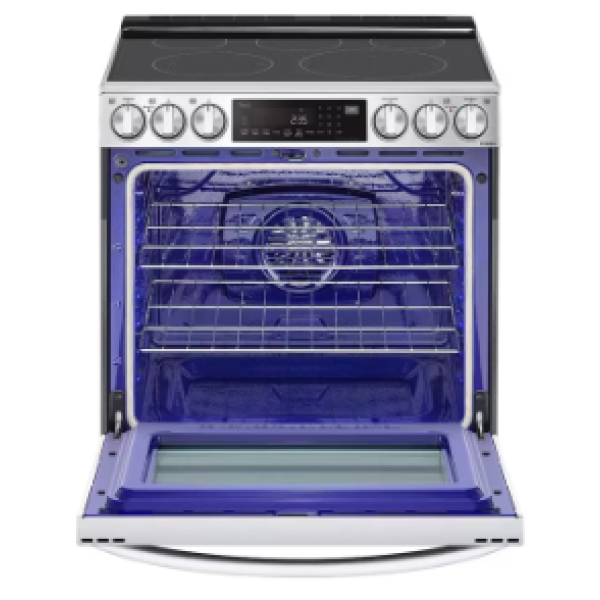 NEW 6.3 cu ft. Smart Wi-Fi Enabled ProBake Convection® InstaView™ Electric Slide-in Range with Air Fry LSEL6337F - Image 4