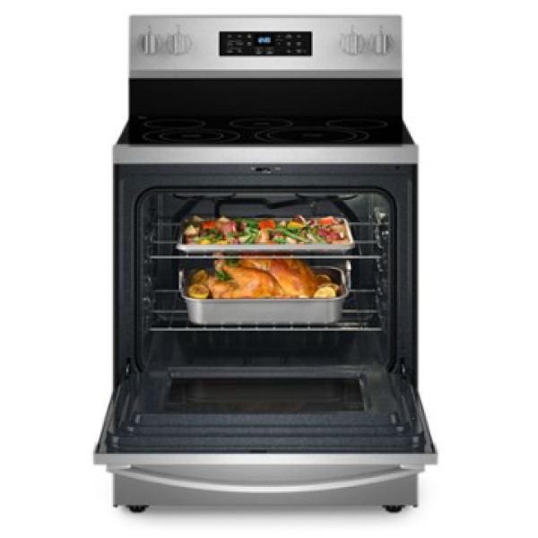 OPEN BOX 30-inch Energy Star Electric Range with Air Cooking Technology, No Preheat Air Fry and Air Baking and Self Clean YWFES5030RZ0 - Image 2