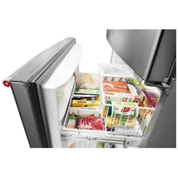 OPEN BOX 36 Inch Counter Depth French Door Refrigerator with 20 Cu. Ft. Capacity, ExtendFresh KRFF300ESS06 - Image 2