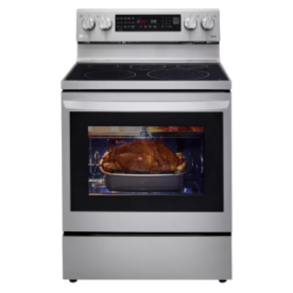 OPEN BOX 6.3 cu ft. Smart Wi-Fi Enabled True Convection InstaView® Electric Range with Air Fry LREL6325F - Image 3