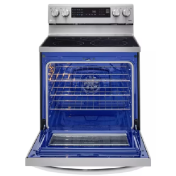 OPEN BOX 6.3 cu ft. Smart Wi-Fi Enabled True Convection InstaView® Electric Range with Air Fry LREL6325F - Image 2