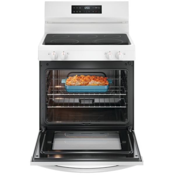 OPEN BOX 30 inch Exterior Width, 5 Burners, 5.3 cu. ft. Capacity, Storage Drawer FCRE306CAWC - Image 3