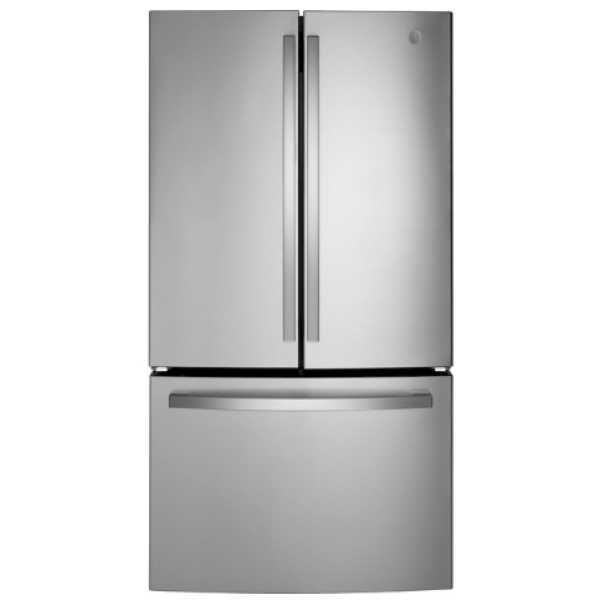 NEW GE® ENERGY STAR® 27.0 Cu. Ft. Fingerprint Resistant French-Door Refrigerator GNE27JYMFS