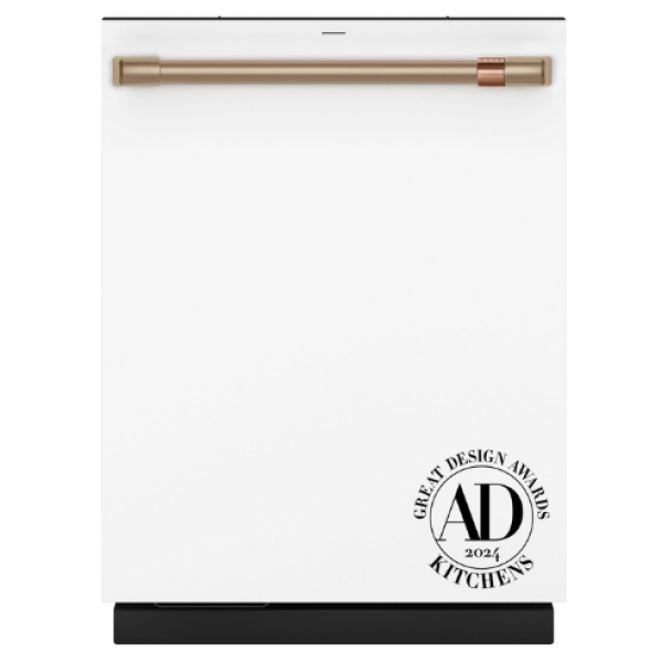 NEW Café™ CustomFit ENERGY STAR Stainless Interior Smart Dishwasher with Ultra Wash Top Rack and Dual Convection Ultra Dry, LED Lights, 39 dBA CDT888P4V1W2