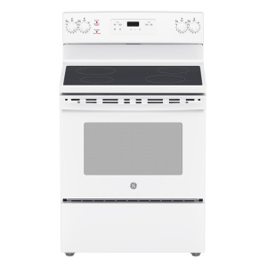 NEW Freestanding Smooth Top Electric Range 30 in White GE - JCBS630DKWW