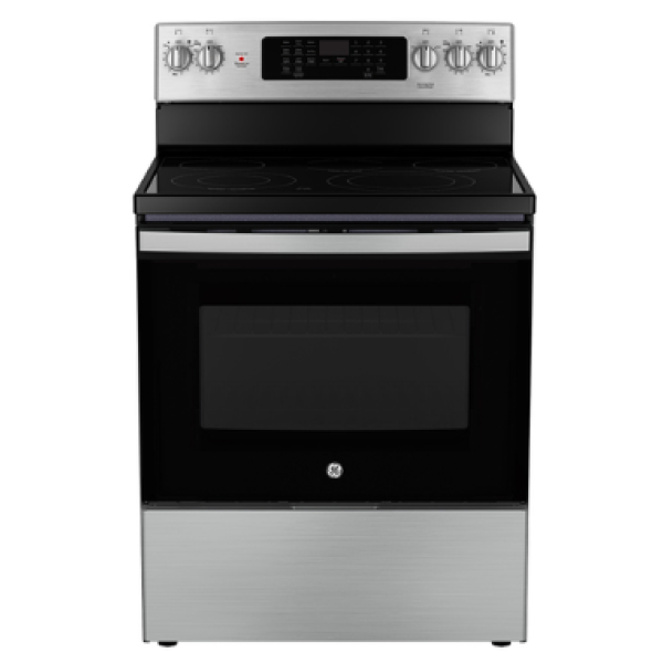 OPEN BOX GE 30” Free-Standing Electric Convection Range with No-Preheat Air Fry - JCB840ST1SS