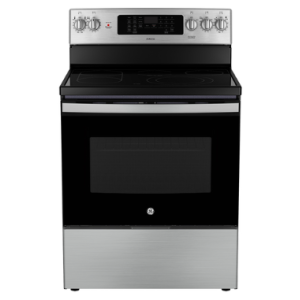 NEW GE Adora 30” Free-Standing Electric Convection Range with Air Fry – JCB870STSS